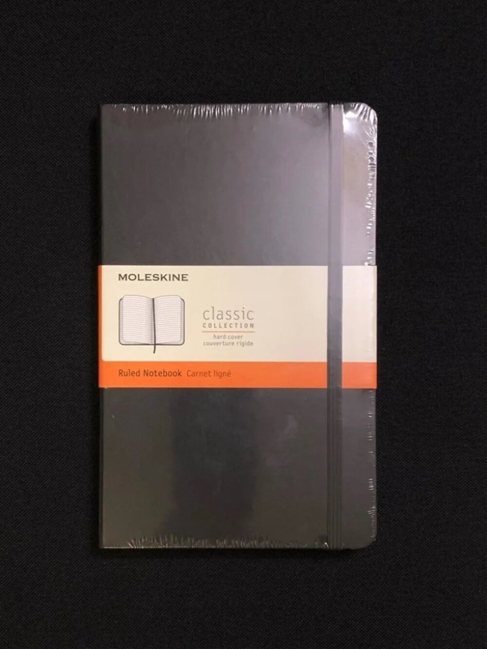 MOLESKINE Classic Hard Cover Lined Ruled Notebook 4.5 x 7” BLACK